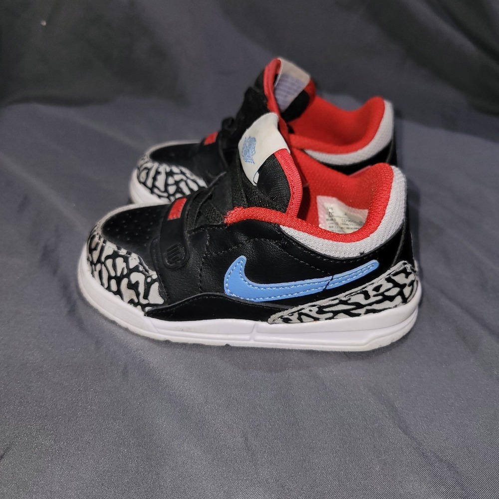 Nike Jordan Legacy 312 LOW (TD) Black/Wolf Grey-Valor Blue- Toddler 7c